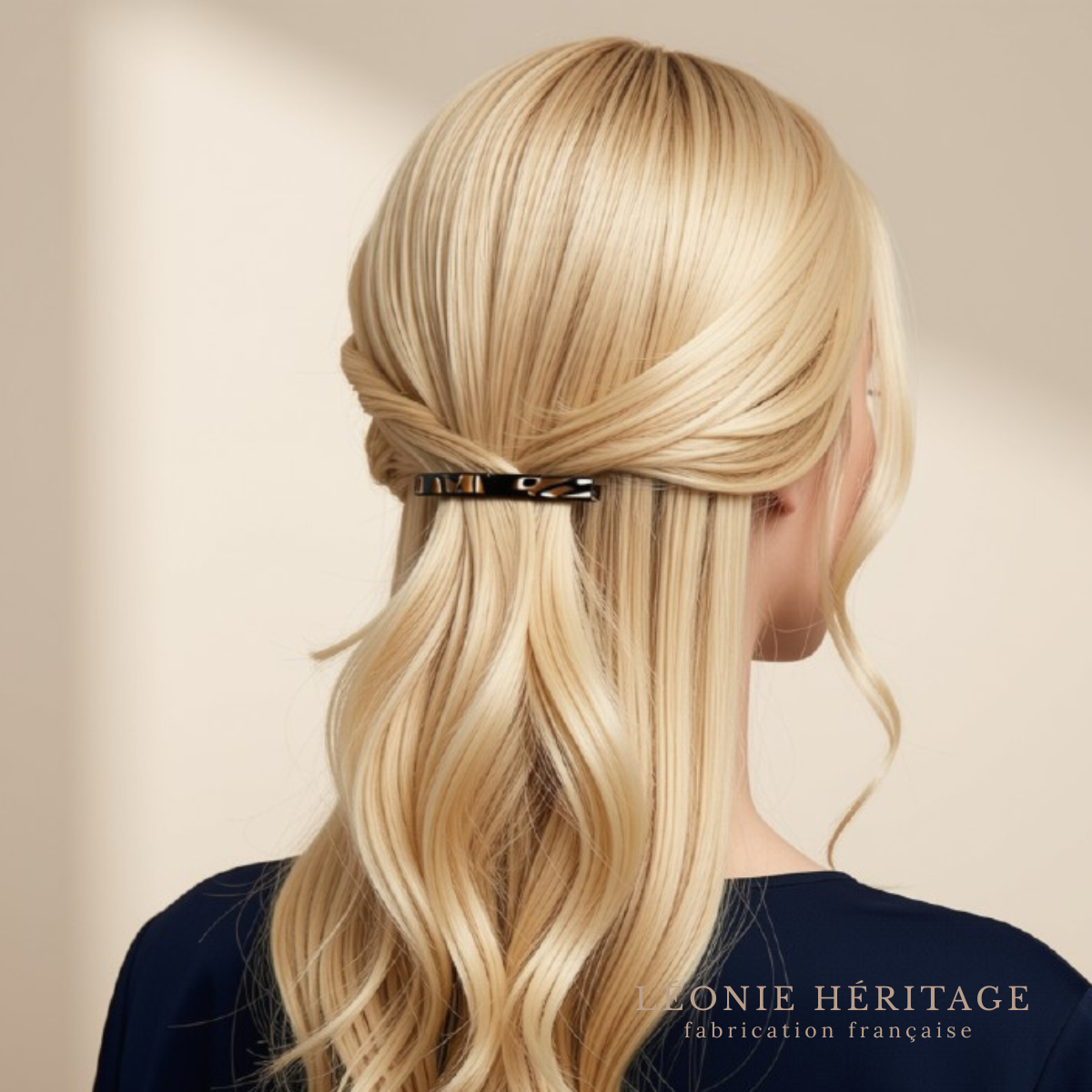 Barrette plate cheveux très fins
