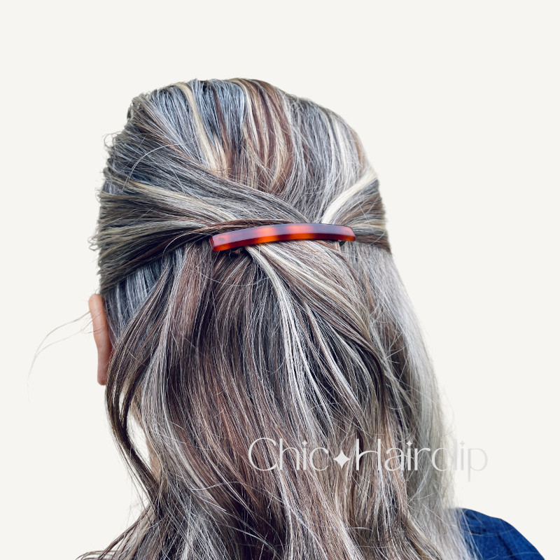 barrette cheveux fins et mèches fermoir en métal spécial pour un maintien parfait. qualité extra made in France