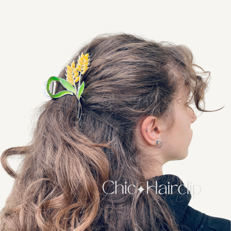grosse pince cheveux en métal 11cm Fany
