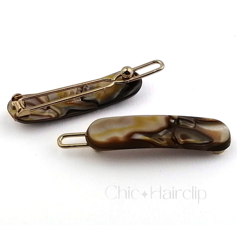 Barrette cheveux fins tige boule Élégance miniature, qualité française