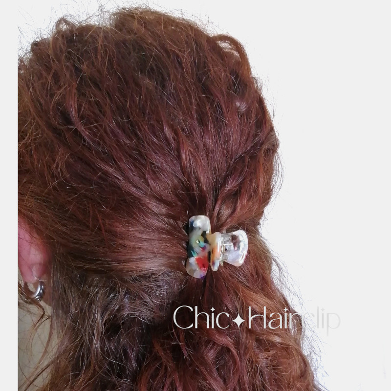 Petite pince cheveux fins et demi-queue tenue parfaite des coiffures - Jane