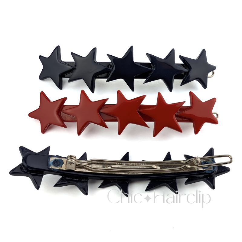Barrette cheveux tige boule spécial cheveux fins et mèches Stella