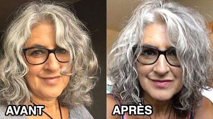 stop jaunissement cheveux gris