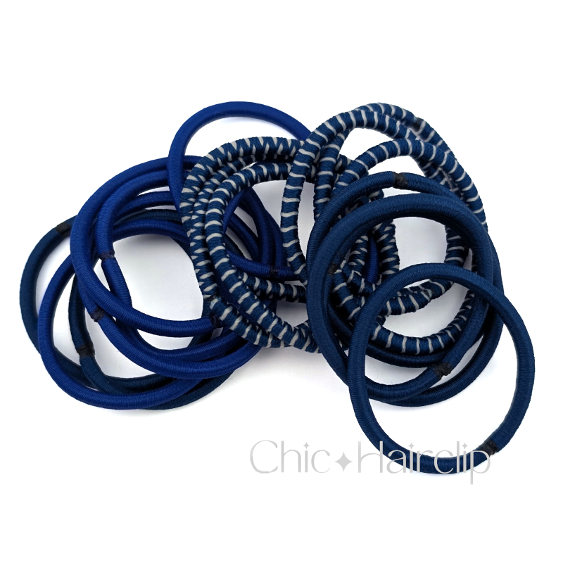 Lot de 18 Chouchous élastiques pour cheveux sans métal