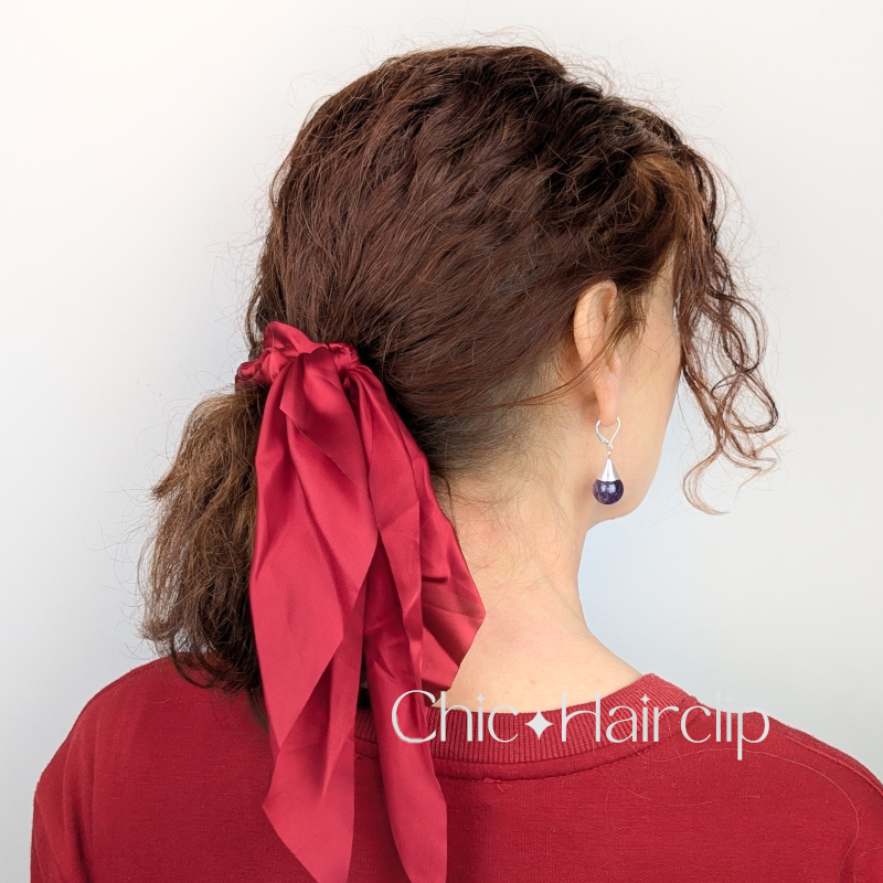 Chouchou foulard élastique pour cheveux tendance et original