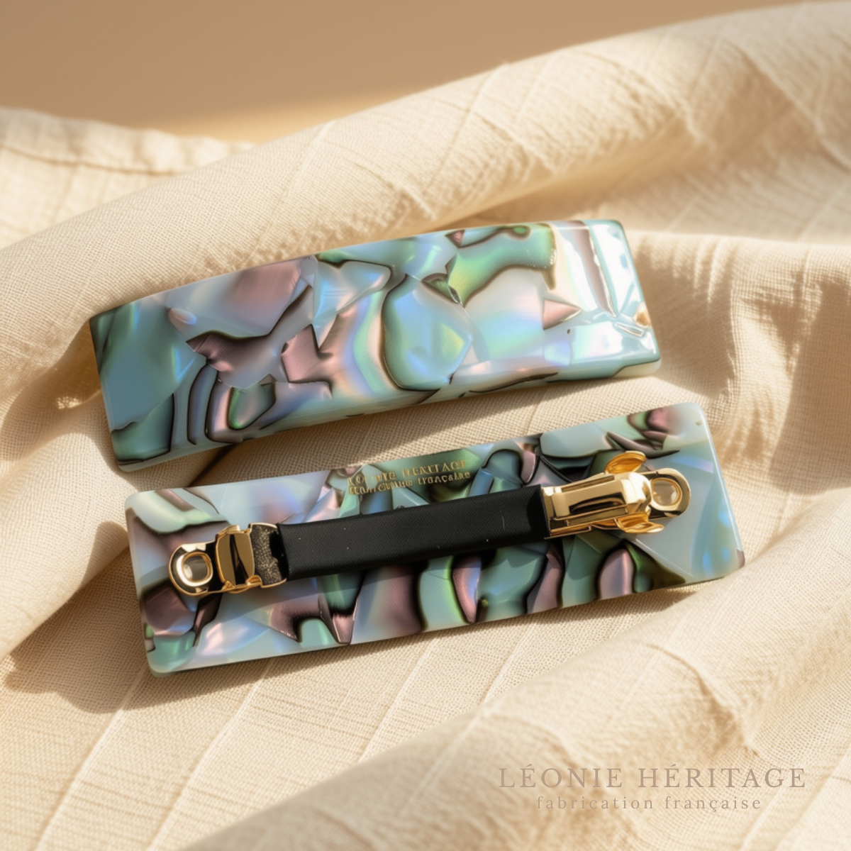 Barrette cheveux fins avec fermoir antiglisse
