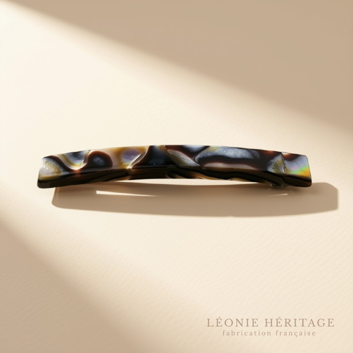 Barrette plate cheveux très fins