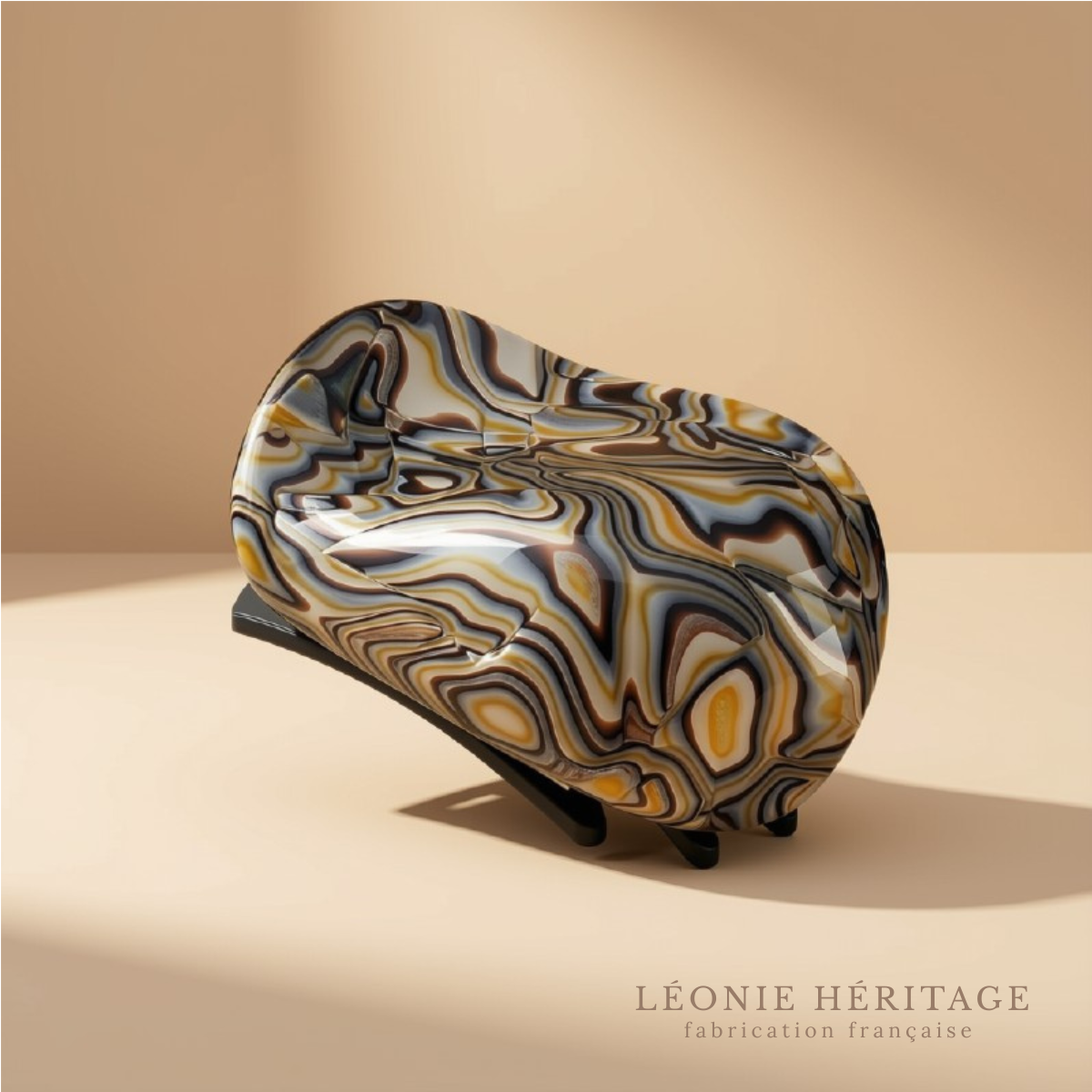 Pince cheveux plate ronde