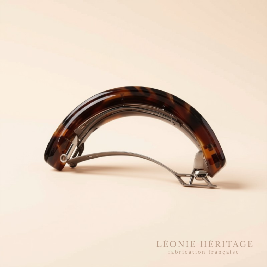 Barrette cheveux femme avec fermoir bombé