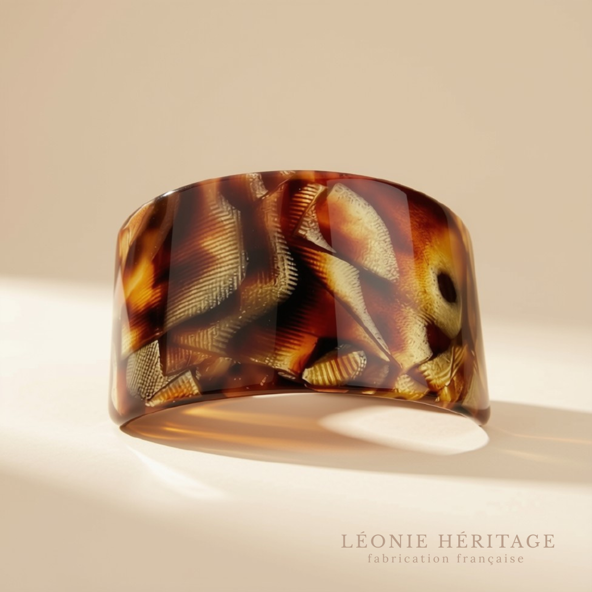 Barrette cheveux femme avec fermoir bombé
