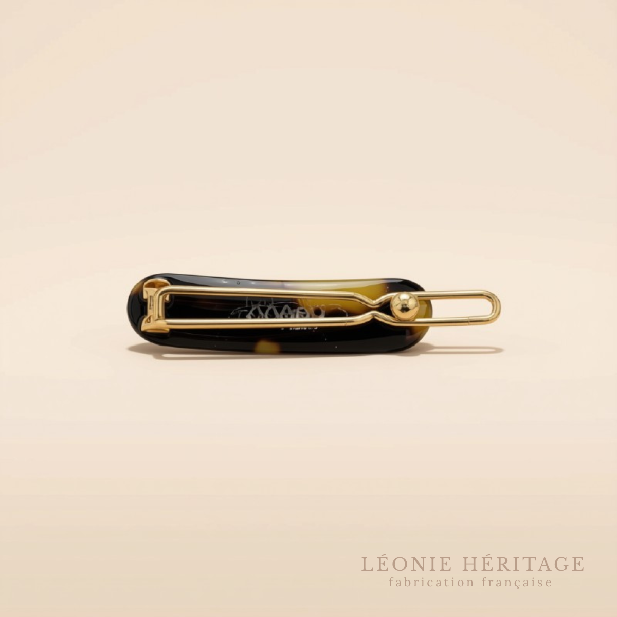 Mini barrette cheveux fins fermoir tige boule