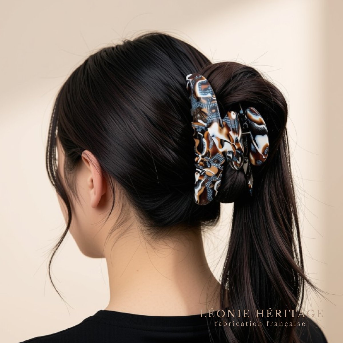 Grande pince cheveux épais